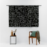 Urban Cotton Doodles Wandkleed thumbnail afbeelding 2