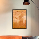 Wandkraft Sunrise In Orange Wanddecoratie thumbnail afbeelding 2