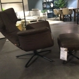 SALE - Fauteuil First Class + poef thumbnail afbeelding 0