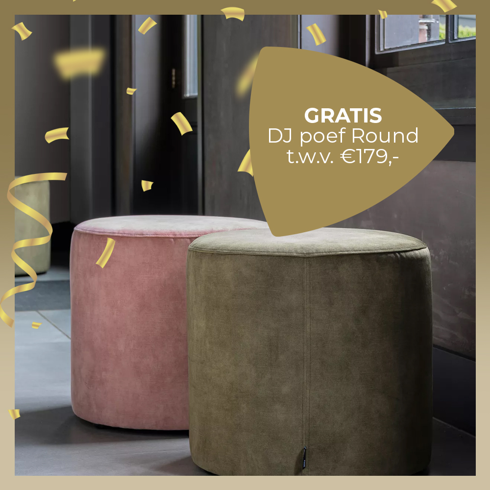 ACTIE - Cadeau | DJ poef round