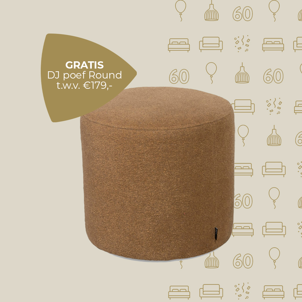 ACTIE - Cadeau | DJ poef round