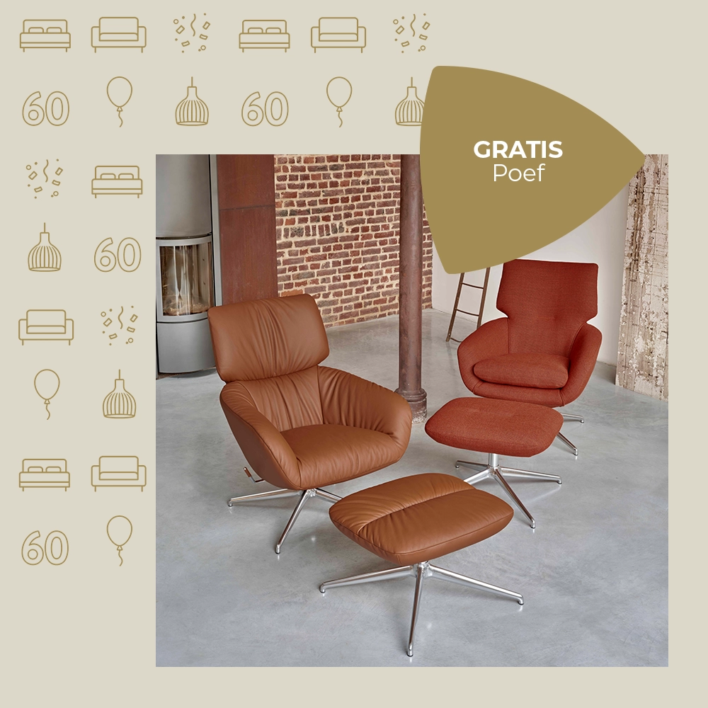 ACTIE - Cadeau | Poef Leolux