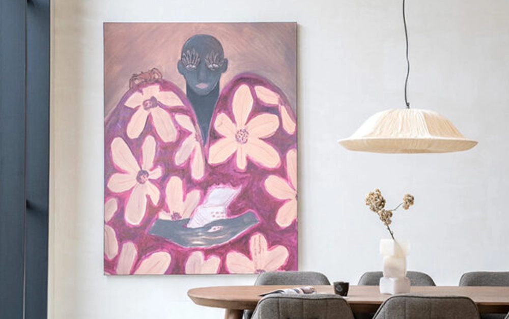 Sfeerfoto Uban Cotton Wanddecoratie