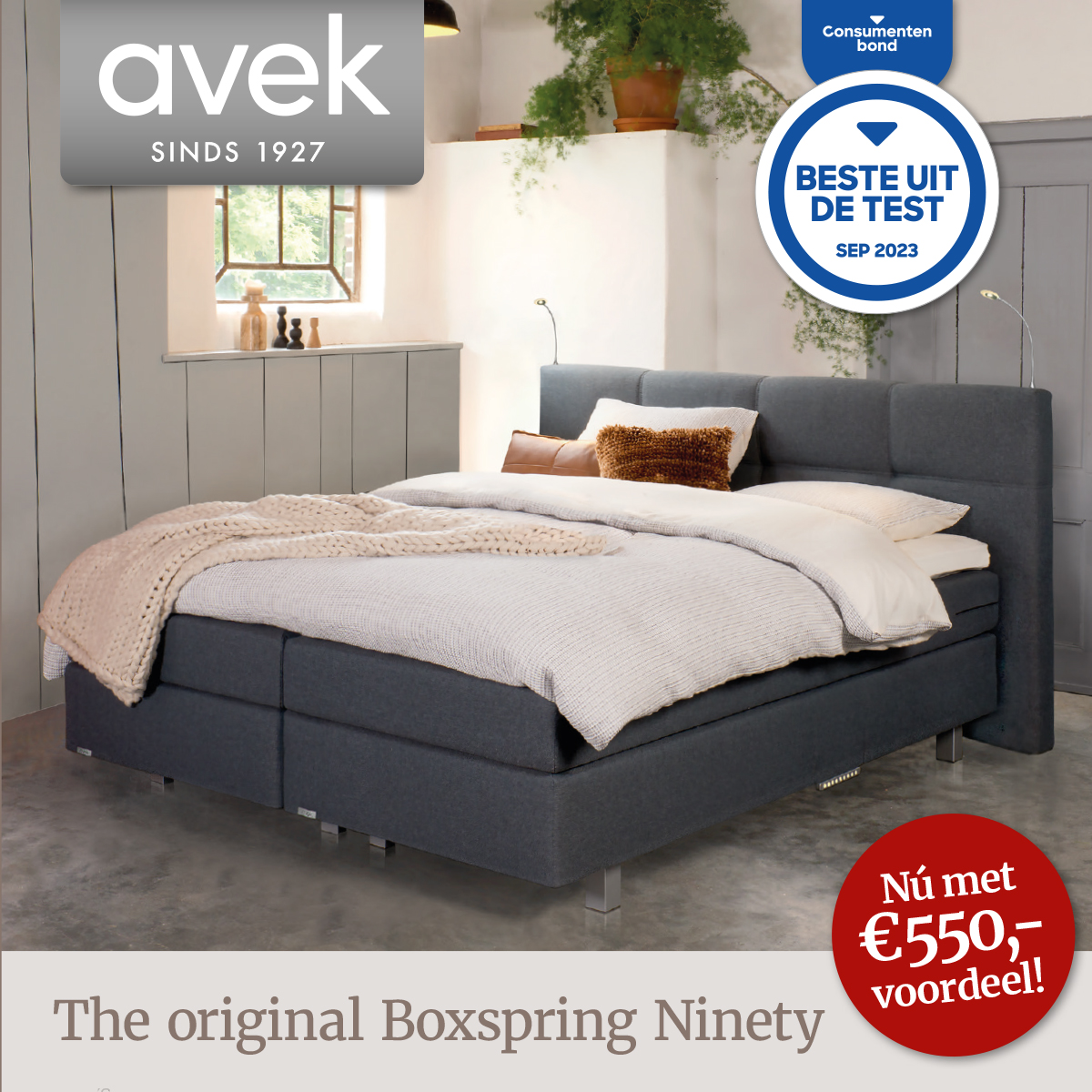 ACTIE - Avek Ninety boxspring aanbieding