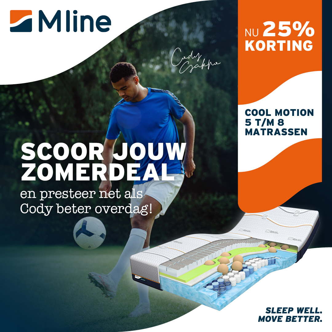 ACTIE - 25% korting op Cool Motion matrassen