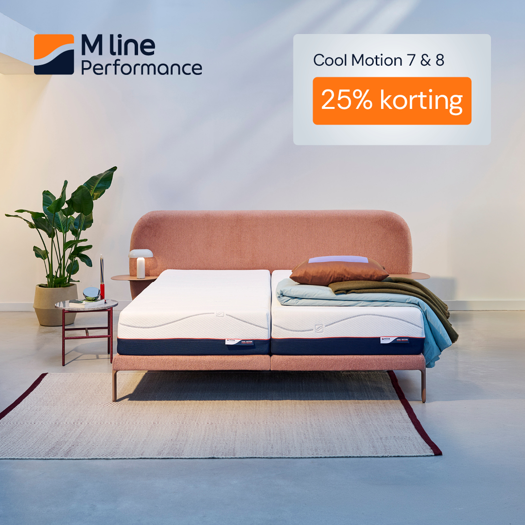Actie Afbeelding 25% korting op Cool Motion 7 & 8 matrassen