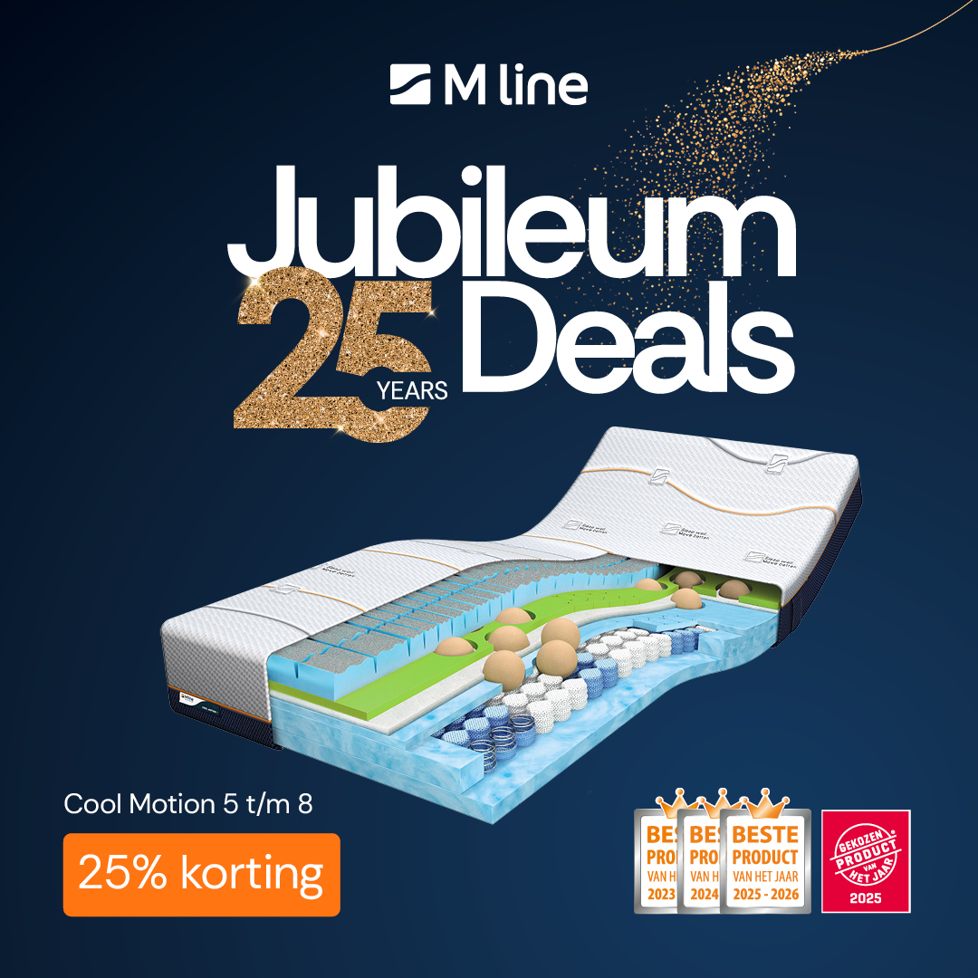 ACTIE - 25% korting op Cool Motion 5 t/m 8 matrassen