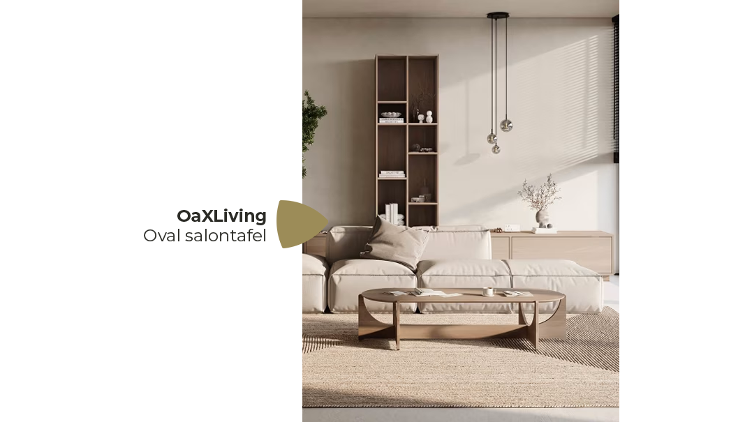 OaXLiving Salontafel Ovaal