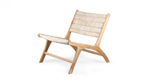 Afbeelding HK Living Abaca Lounge Chair