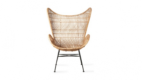 andere Wonderbaarlijk tetraëder HK Living Rattan Egg Chair