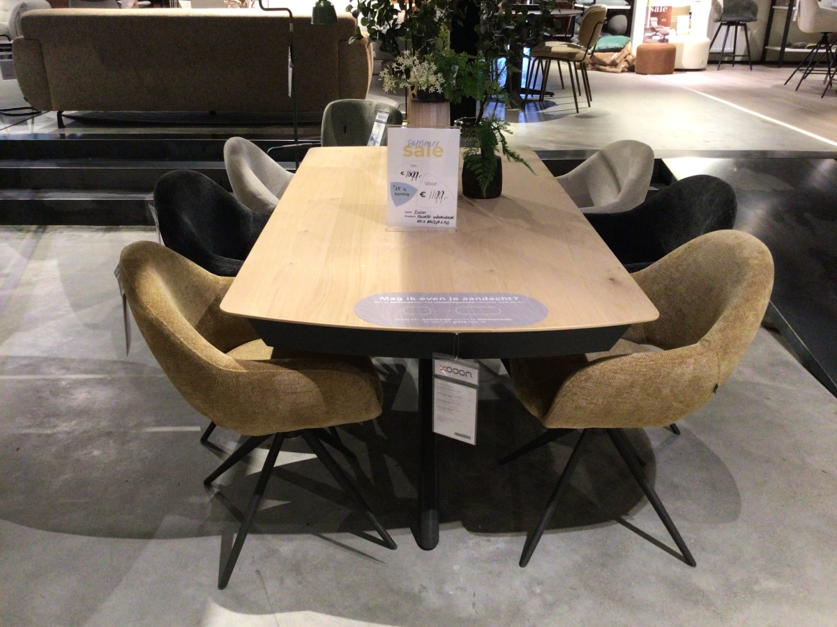Afbeelding Xooon Novello Uitschuiftafel Natural 200x100+78 cm