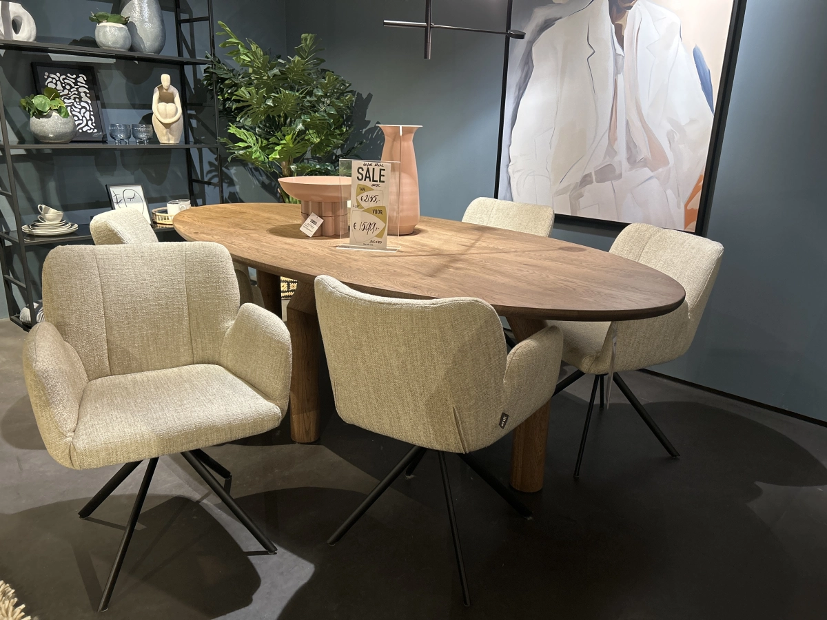 Afbeelding Dyyk Falco eetkamerstoelen 6 stuks