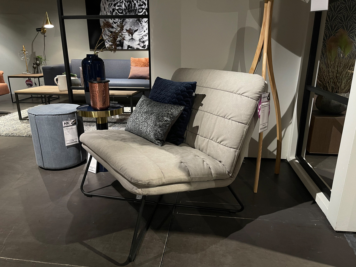 Afbeelding DTP lounge chair stripe XL