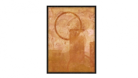 Afbeelding Wandkraft Sunrise In Orange Wanddecoratie